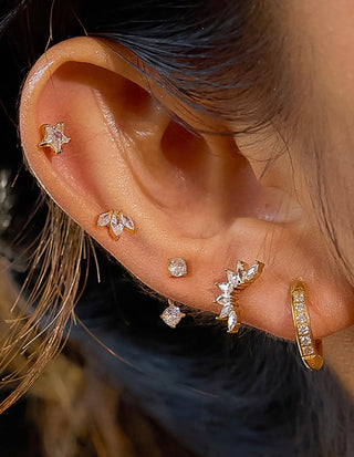 The Novae Mix Earring Set-18k Gold