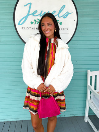 The Florence Fluffy Jacket-Cream