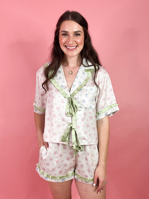 The Sage Floral PJ Set-Pink