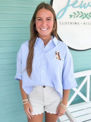 white scallop shorts