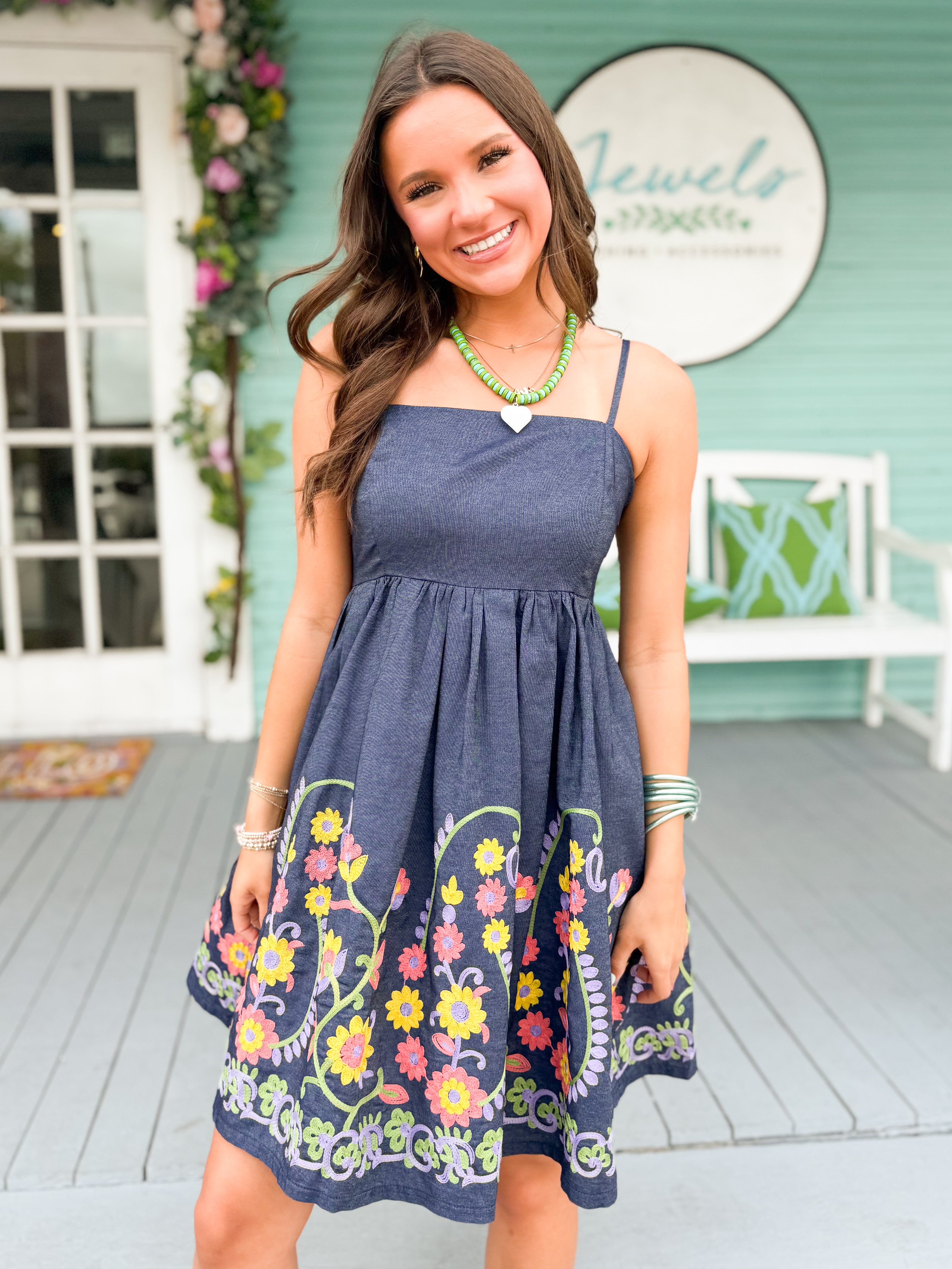 The William Poplin Mini Dress-Blue – Jewels Clothing and Accessories