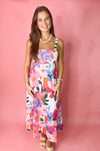 pink floral maxi