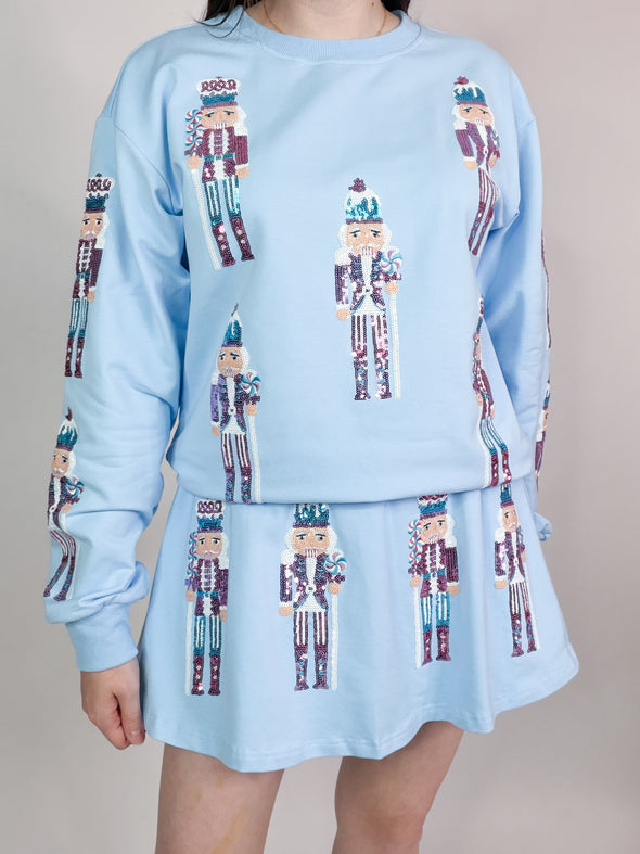 The Natalie Nutcracker Skort Set-Blue