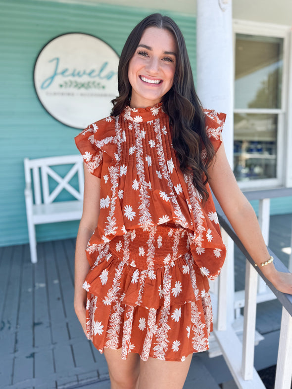 (J.Marie) The Audrey Skort-Orange