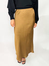 brown and black polka dot skirt, satin skirt 