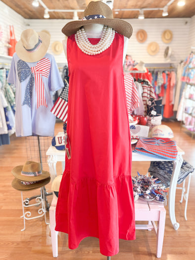 The Cooper Dress-Red