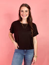 black tee