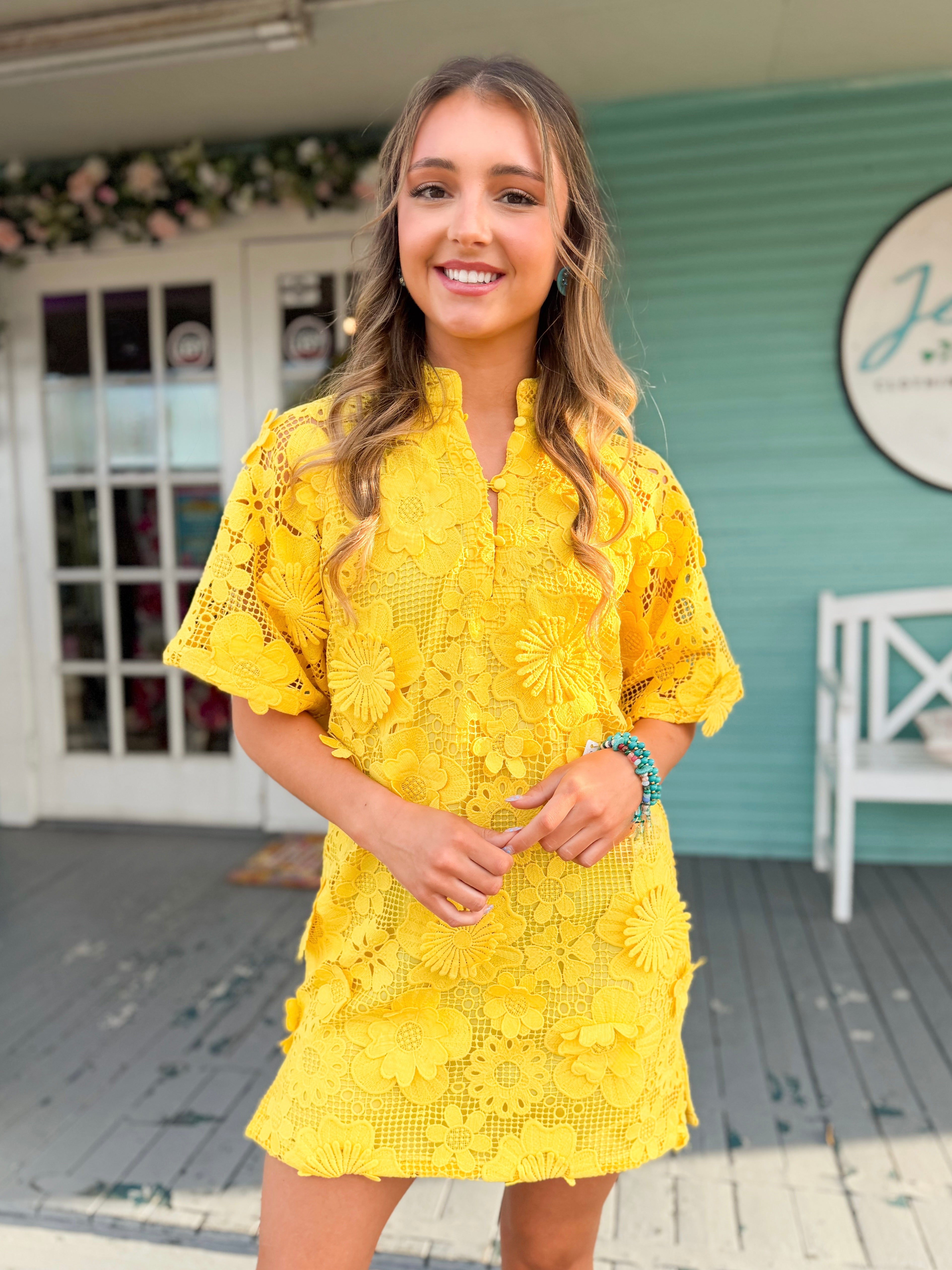 buddy love dress (Buddylove) The Lulu Mini Dress-Yellow Large