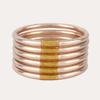 (BuDhaGirl) All Weather Bangles-Champagne