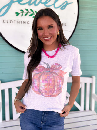 The Disco Pumpkin Tee-White