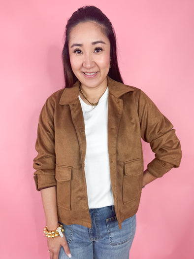 The Tabitha Jacket-Taupe