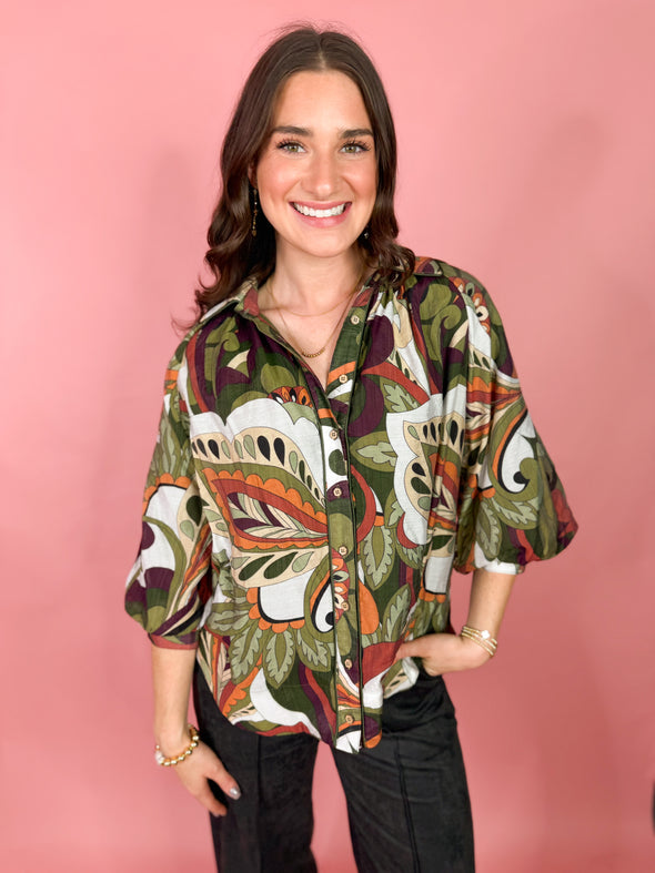 The Henry Raglan Top-Olive