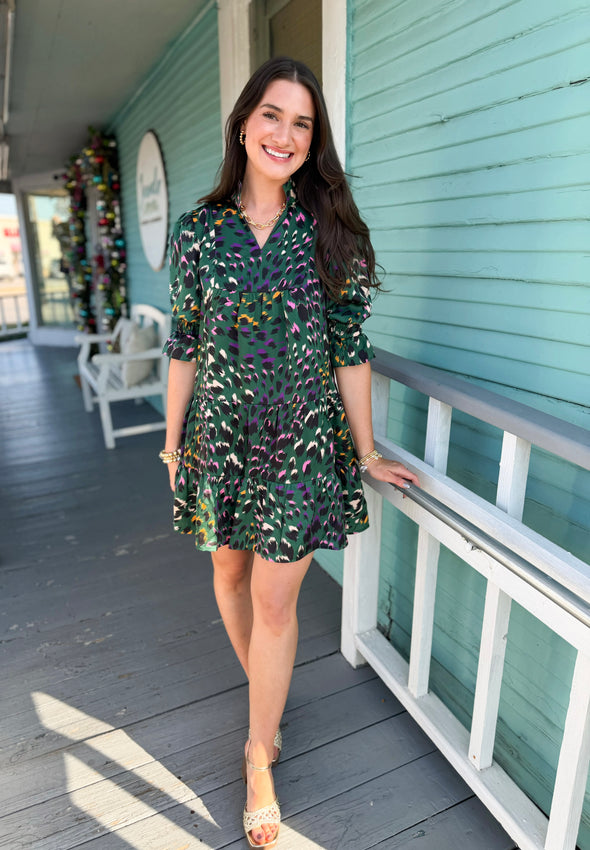 The Liz Animal Print Dress-Multi