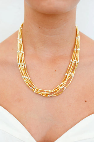 The Stacked Necklace-Gold