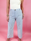 navy stripe short pant 