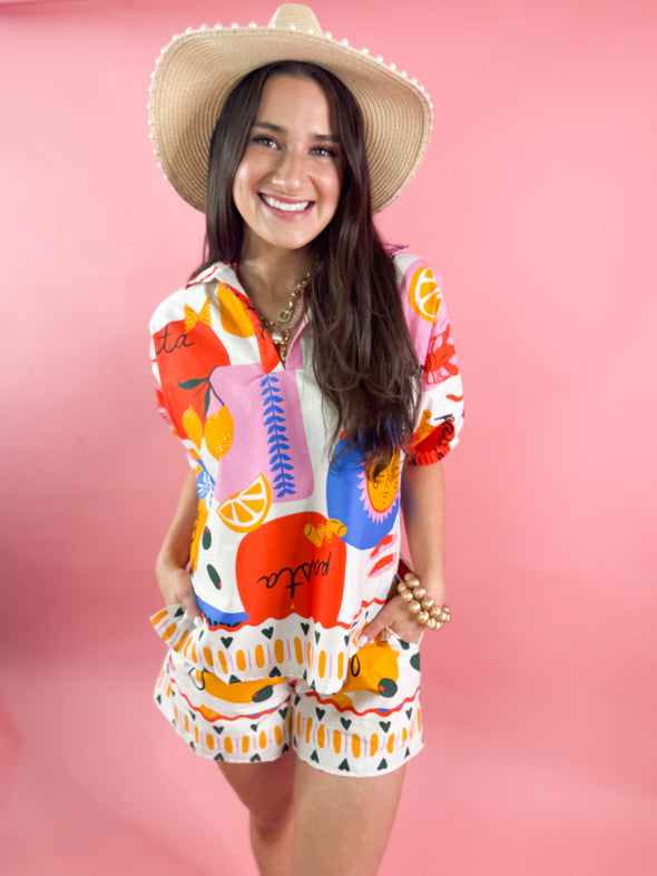 sicily pattern short set