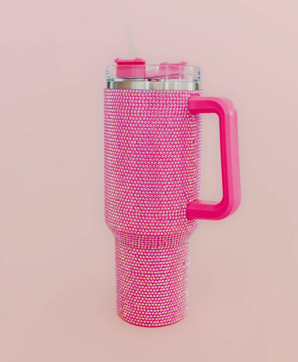 Rhinestone 40oz Stainless Tumbler-Multiple Colors