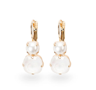 Jayne Crystal Wire Earring-White
