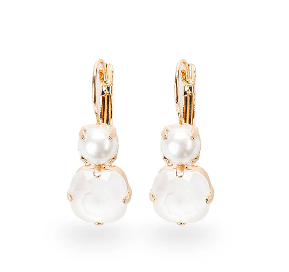 Jayne Crystal Wire Earring-White