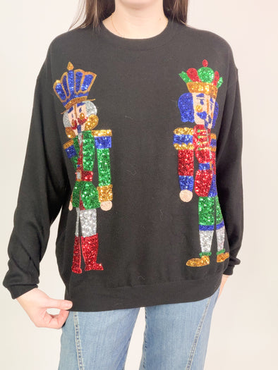 The Nutcracker Sequin Sweater-Black