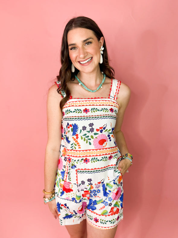 The Charlie Colorful Floral Set-Red