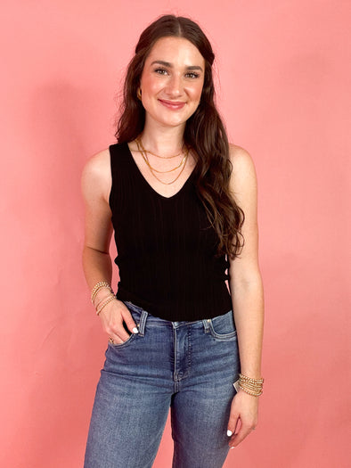 The Teagan Knit Tank Top-Multiple Colors