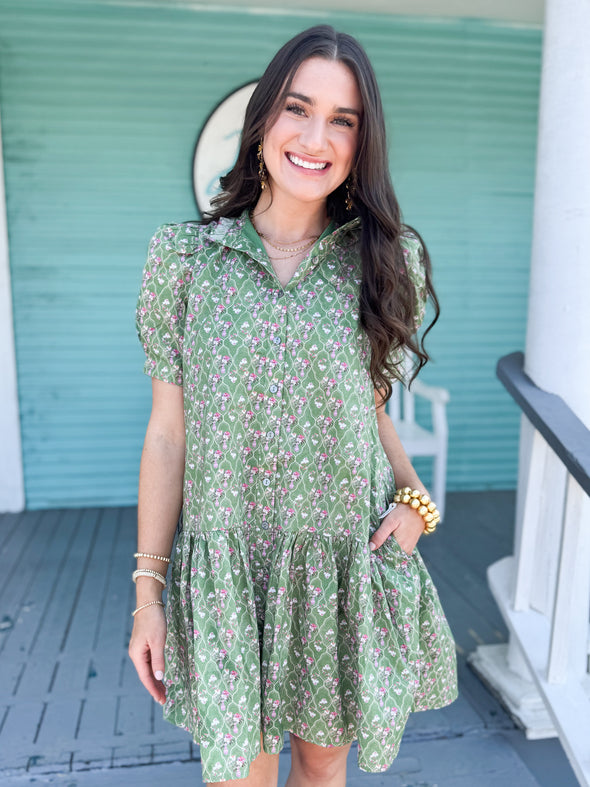 The Skyler Dress-Olive