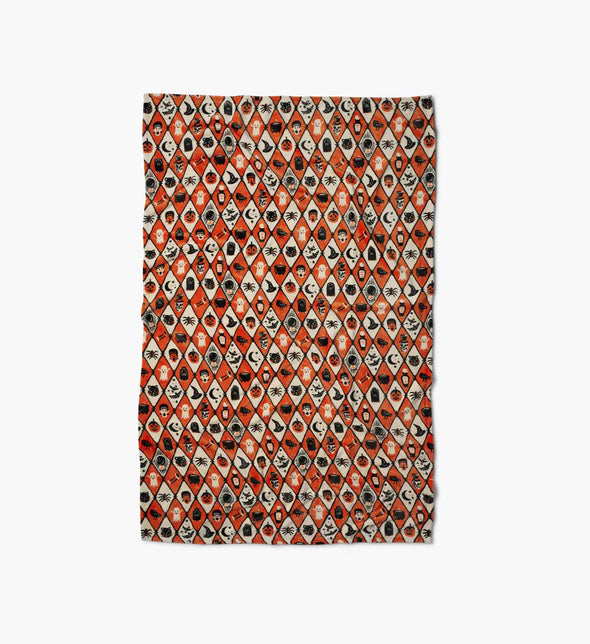 (Rifle Paper Co) Halloween Fleece Blanket-Argyle