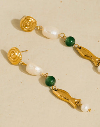 The Palmero Pearl Fish Drops-18k Gold
