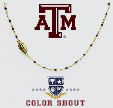 A&M Game Day Necklace-Maroon