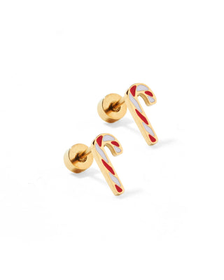 The Screwback Stud Earring-Peppermint Twist