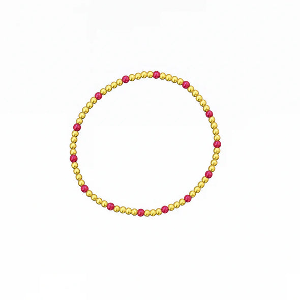 The Bubbly Bracelet-Maroon