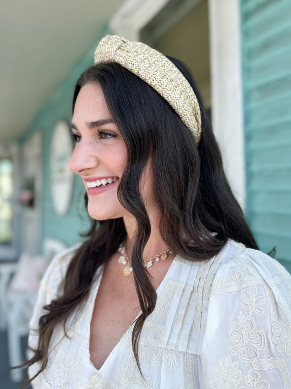 The Woven Headband-Natural