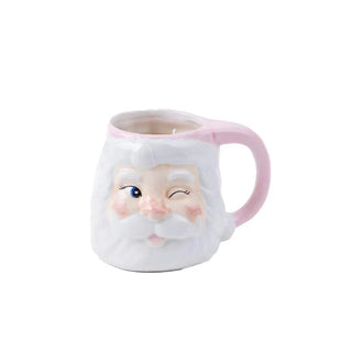The Sweet Grace Santa Mug Candle-Pink