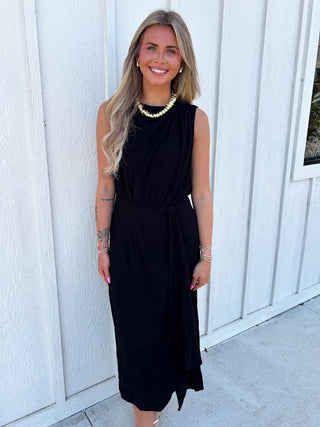 The Liam Sleeveless Dress-Black