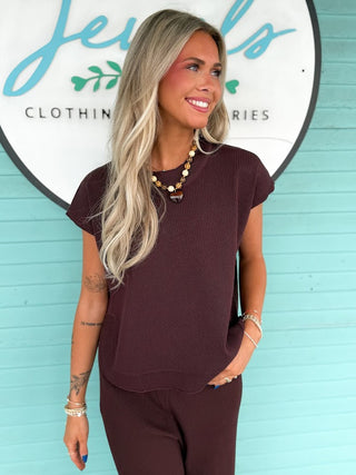 The Katherine 2 Piece Set-Brown