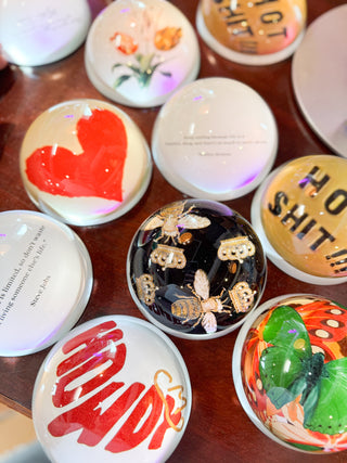 Beautiful Glass Paperweights-Multiple Styles