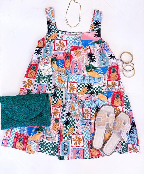 The Mia Palm Springs Dress-Cream