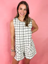 black and white j marie romper
