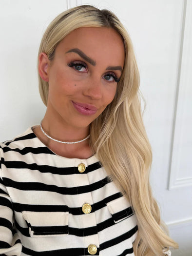 The Lux Tennis Necklace-Gold