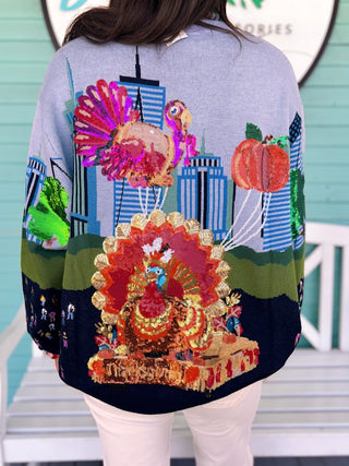 (QUEEN) The Thanksgiving Parade Sweatshirt-Multi