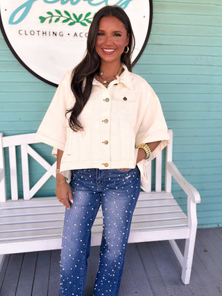 The Wilma Embellished Jean-Denim
