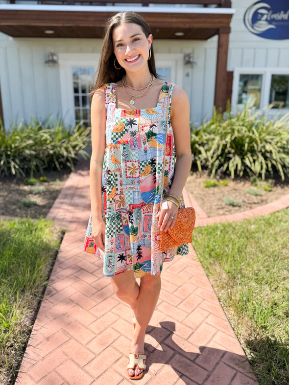 The Mia Palm Springs Dress-Cream