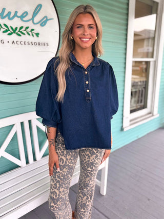 The DK Top- Denim