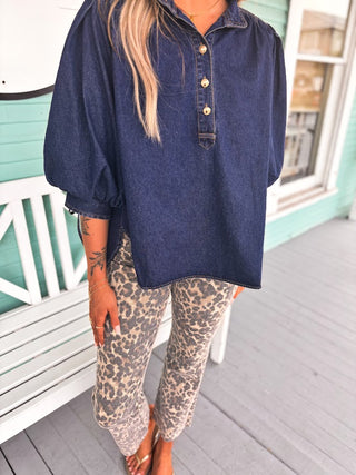 The DK Top- Denim