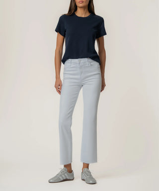 (KUT) The Kelsey High Rise Ankle Flare-White