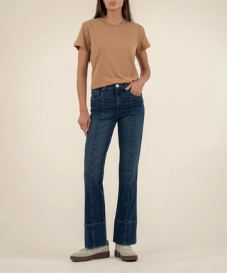 (KUT) The Kelsey High Rise Jean-Dark Denim