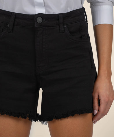 (KUT) Jane High Rise Long Short-Black