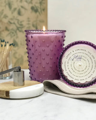 The Hobnail Candles-Lilac