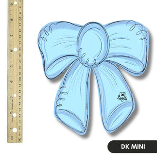 Hanging Door Signs-Blue Bow Mini